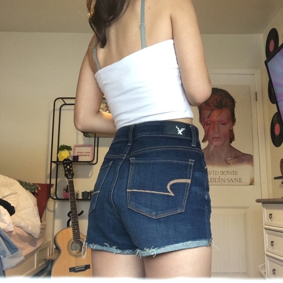 high waisted jean shorts 🤍 - Picture 2 of 2